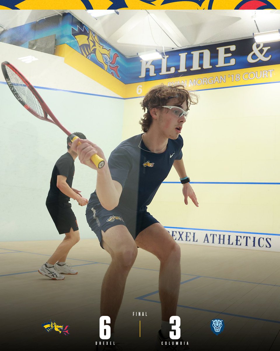 DrexelSquash's tweet photo. Dragons top No. 6 Columbia

Full Recap | https://t.co/8r2JqyrzLk

#FearTheDragon🐉 https://t.co/ffujvWtjyb