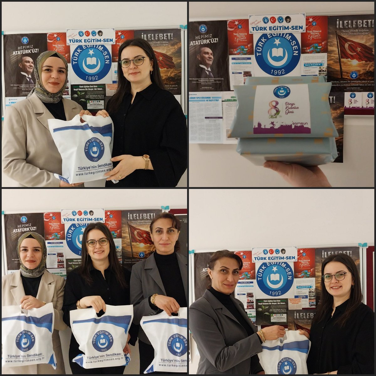 kse_gzde's tweet photo. Samsun Üniversitesi Ballıca ve Canik Kampüslerimizde bulunan üyelerimizin Türk Eğitim Sen adına 8 Mart Dünya Kadınlar Gününü kutladık. Hayata anlam katan,sevgiyle büyüten,gücüyle ilham veren tüm kadınların günü kutlu olsun. @güngörbağ https://t.co/d5yHRulmA0