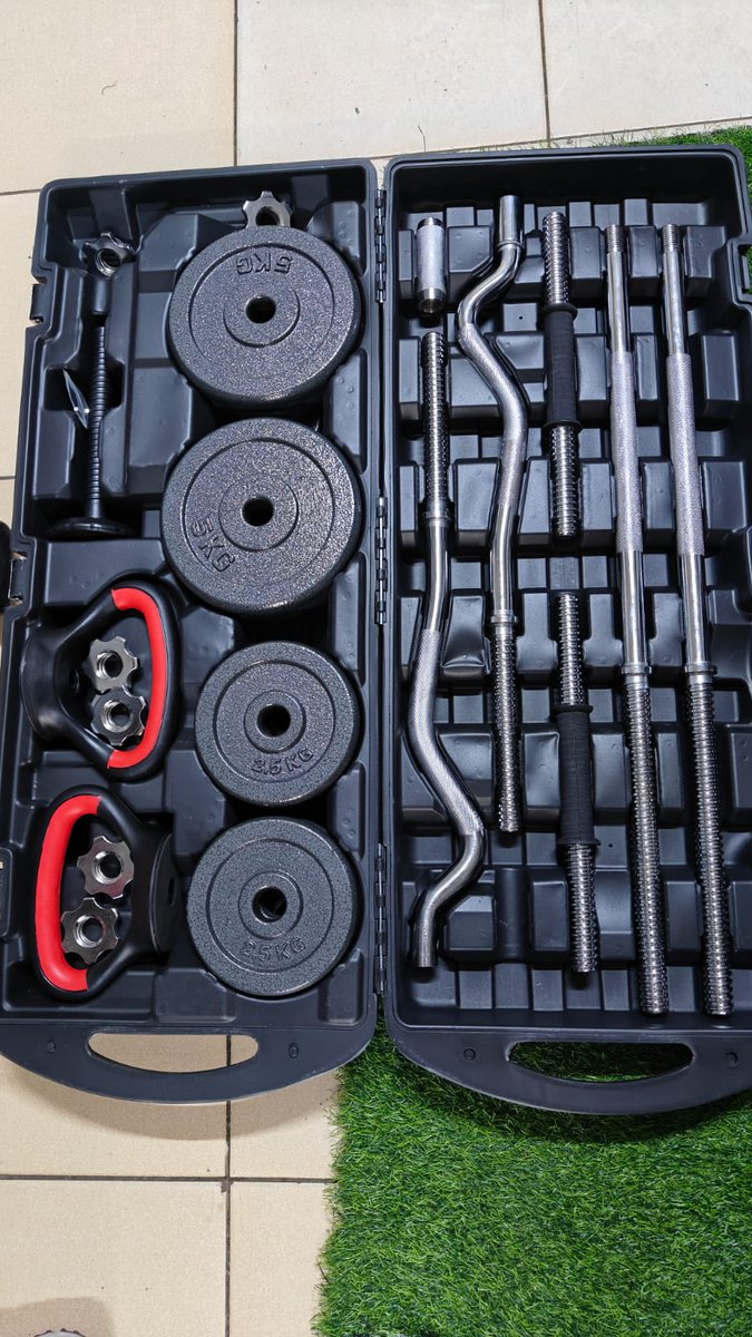PaxMall's tweet photo. 58kg dumbbells set

Category: Sports

Ksh 20,000

https://t.co/f5FhSFE3Cf

Description

58kg dumbbell set is typically a comprehensive adjustable weight kit designed for home and commercial gym use, often including multiple bars to convert dumbbells into a full-sized or curl bar https://t.co/Mcvs7EwCEE