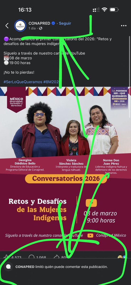 Joasim's tweet photo. Como ves mis próximo presiente @RicardoBSalinas ahora resulta que la cuenta oficial de un organismo público que tiene como función prevenir la discriminación @CONAPRED  restringe quien puede o no comentar sus publicaciones. Qué clase de doble moral es esta??? https://t.co/oaVnKVi87R