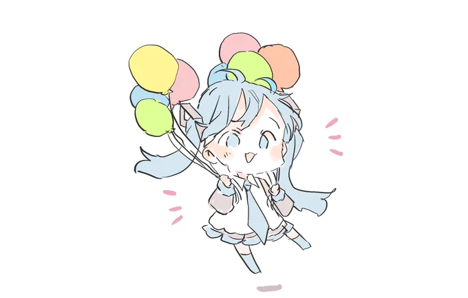 風船飛ばないので描いた