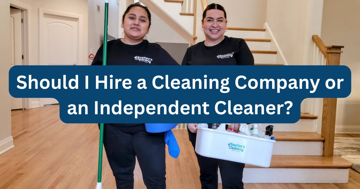 SophiasClean's tweet photo. An independent cleaner charges $25-40/hr. Sounds cheaper than a cleaning company.  

But add your time managing their schedule, verifying insurance, handling cancellations, and monitoring quality. 

The savings disappear fast.  We compared all 3 options honestly:  https://t.co/0w179Xy7uo