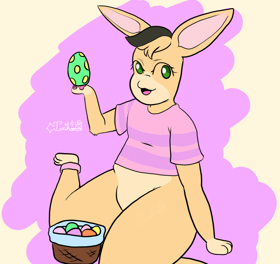 _Irihoo_'s tweet photo. @JonnManchegO She looks so cute! I gave her an Easter egg basket :D https://t.co/vrMsy9LmBj