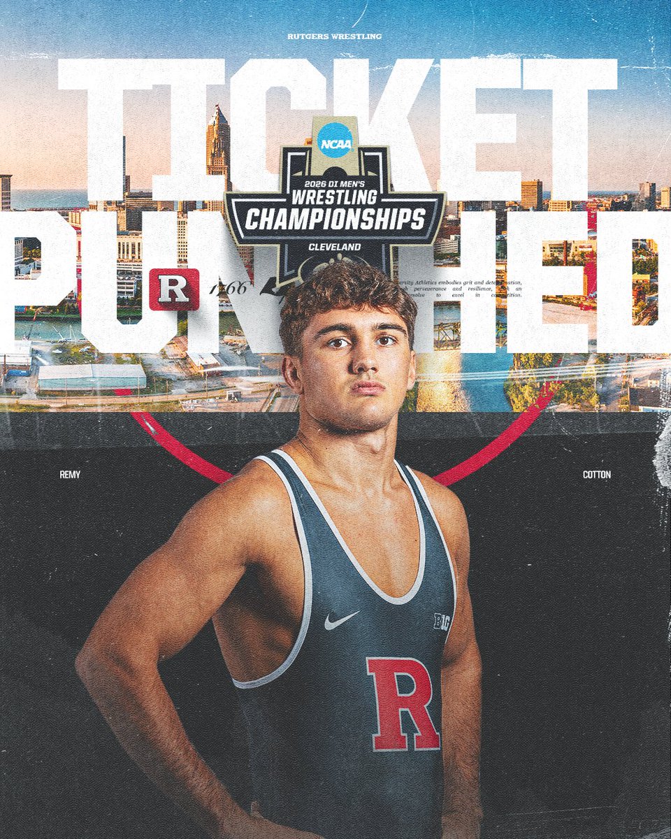 CLEVELAND BOUND!

197 | (3) Remy Cotton returns to the <a href="/NCAAWrestling/">NCAA Men's Wrestling</a> Championships for a second time with a 4-1 win in SV1 over (13) Gabe Arnold (IOWA)!

#RelentlessPursuit | #GoRU