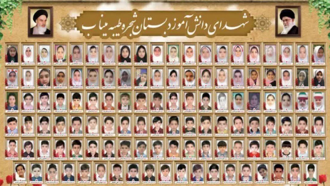 ActualidadRT's tweet photo. 🚨 IRÁN MUESTRA LAS FOTOS DE LOS NIÑOS MASACRADOS EN LA ESCUELA DE MINAB

https://t.co/mjrP0BTyMK https://t.co/E3o8BuslUy