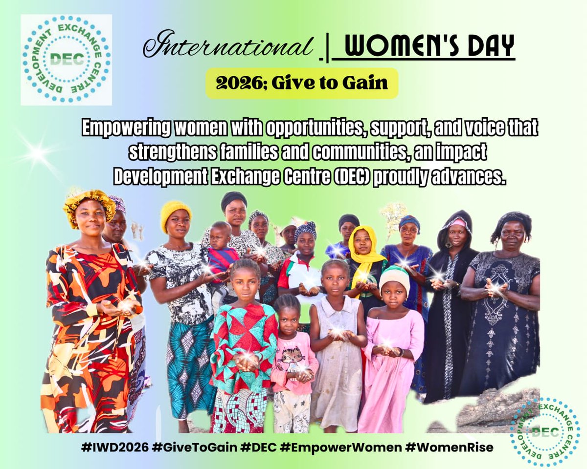 Happy International Women’s Day!

At Development Exchange Centre (DEC), we celebrate the strength and impact of women everywhere. This year’s theme, “Give to Gain,” reminds us that when we support and empower women, everyone benefits.

#InternationalWomensDay #GiveToGain #DEC