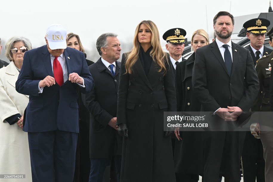 Trump sparks major outrage on social media after wearing a baseball cap during the dignified transfer of six U.S. soldiers killed in the Iran war.