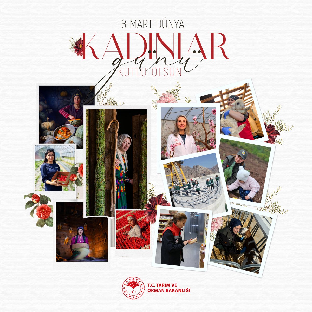 👩🏻‍🌾👷🏻‍♀️ Ülkesi için üreten kadın çiftçilerimiz ve her daim sahada olan kadın personellerimiz başta olmak üzere tüm kadınların 8 Mart Dünya Kadınlar Günü’nü kutluyoruz.

İyi ki varsınız. ✨