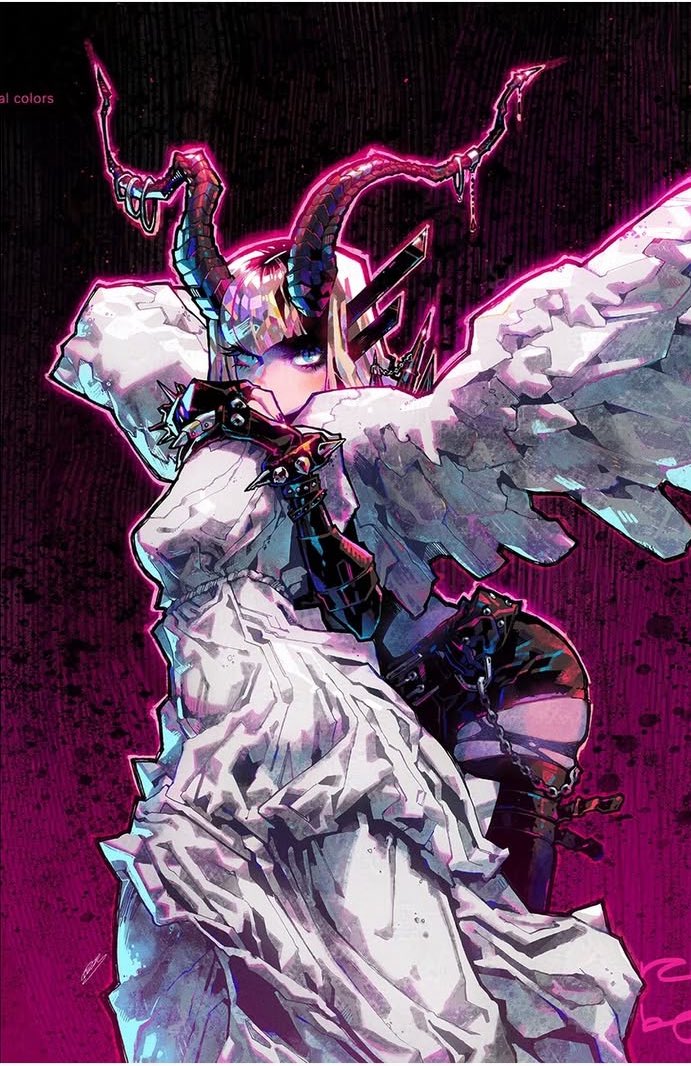 karna2666's tweet photo. rose besch is soooooo good like look at this variant for Magik #4 https://t.co/CS1Pp01PZv