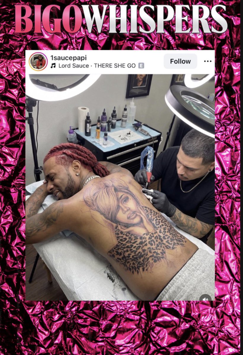 bigowhispers's tweet photo. SHHHHHHHHH! HEY WHISPERS! BIGO host #Saucepapi dedicates a portrait tattoo to #CardiB.

Take a look

#bigolive #bigousa #BigoWhispers https://t.co/YK8qXmbiZL