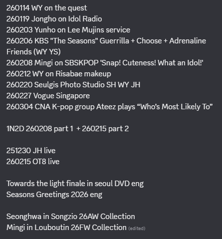 ATEEZ Content Masterlist tweet media