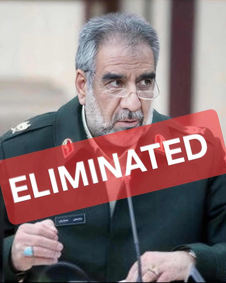 OlenaRohoza's tweet photo. Tehran Police Chief Abbas-Ali Mohammadian has been eliminated.
The very man whose units shot at and dispersed thousands of protesters during the January protests in Tehran.
History sometimes knows how to make very precise calculations in reverse.
When power thinks it can suppress people with force forever,
it forgets one simple thing:
time also knows how to answer.
Today, it seems, the day has come
when one of the main enforcers of repression has himself appeared in the news reports.
Karma, they say, works without days off.