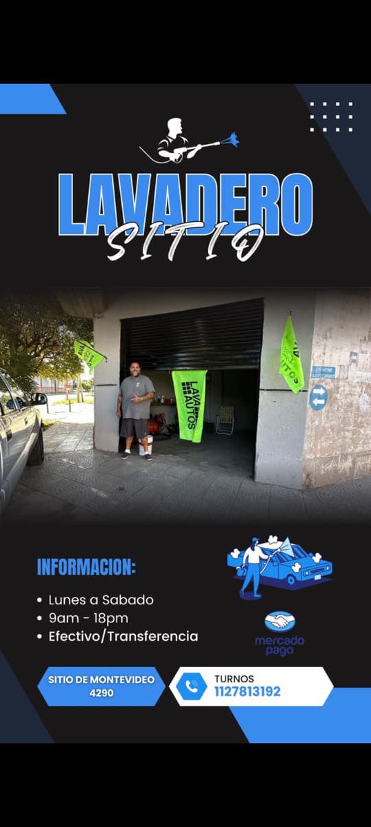 delficatani's tweet photo. Es de mi agrado anunciar que tenemos lavadero RACINGUISTA, el papá de Mia abrió un lavadero de autos, asi que si estás por Lanús tenes que visitarlo si o si 🫶🏼

Sitio de Montevideo 4290, Lanús. 
Turnos al 1127813192 

Si pueden darle RT para difundir se los agradecería mucho 🩵🤍 https://t.co/7cjq5aqbLW
