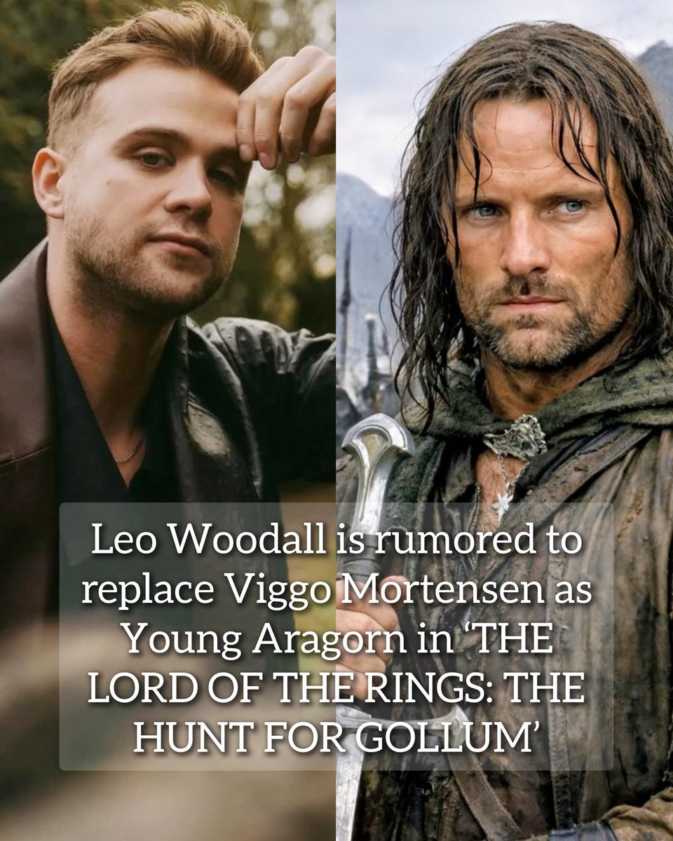 leowoodalldaily's tweet photo. Leo Woodall is rumored to replace Viggo Mortensen as Aragorn in ‘THE LORD OF THE RINGS: THE HUNT FOR GOLLUM’

He would be playing the younger version of the character played by Viggo Mortensen in ‘The Lord of the Rings’ trilogies.

Has not been confirmed by the studio yet. https://t.co/hokJLjSvSF