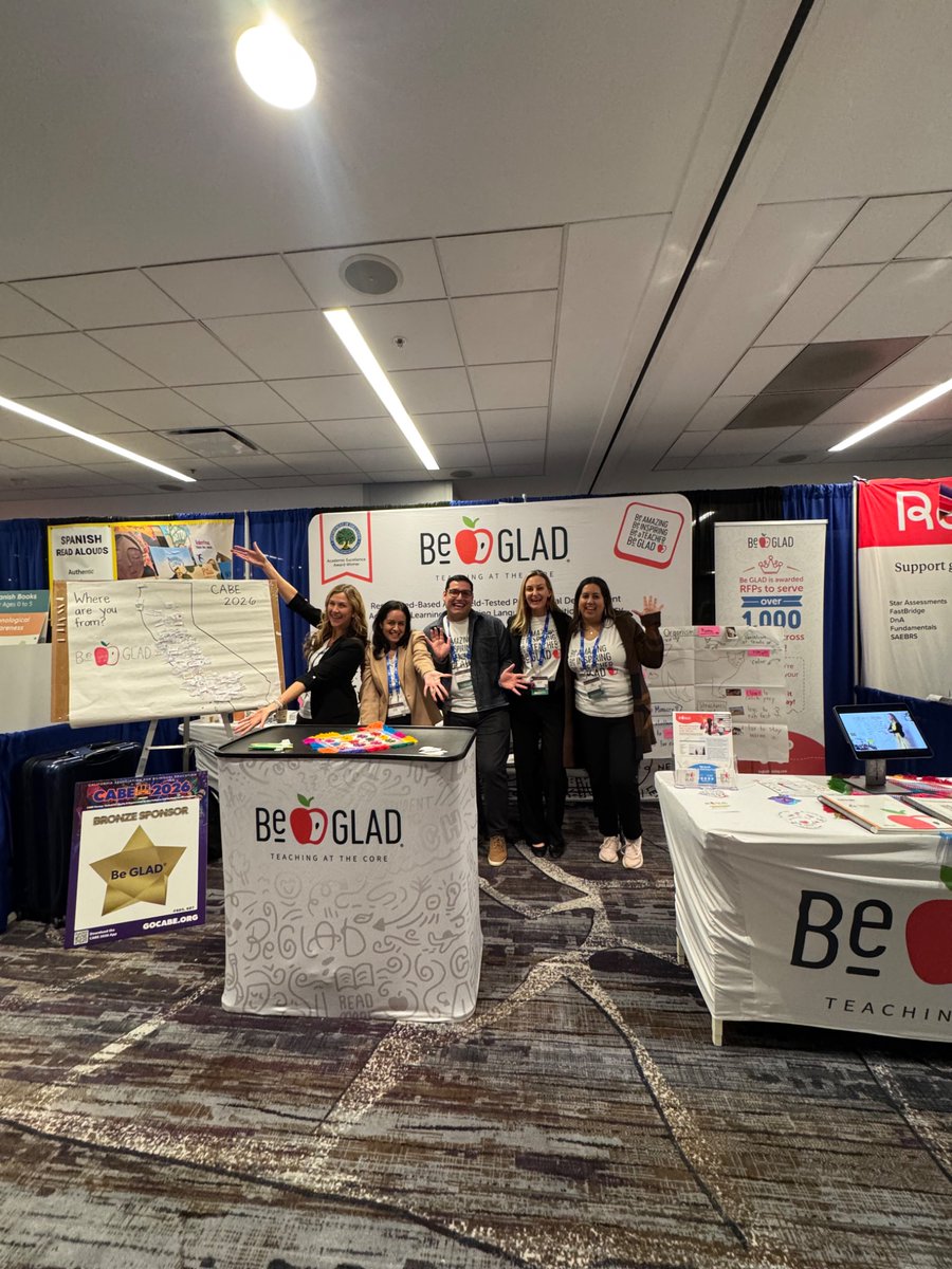 IvonneAcuna1's tweet photo. Thank you to the wonderful educators who joined our @Be GladTraining sessions at CABE 2026! Your commitment to multilingual learners makes a difference every day. We’re honored to learn and grow with you! ❤️ #BeGladTraining #CABE2026 https://t.co/oRs73B3lao