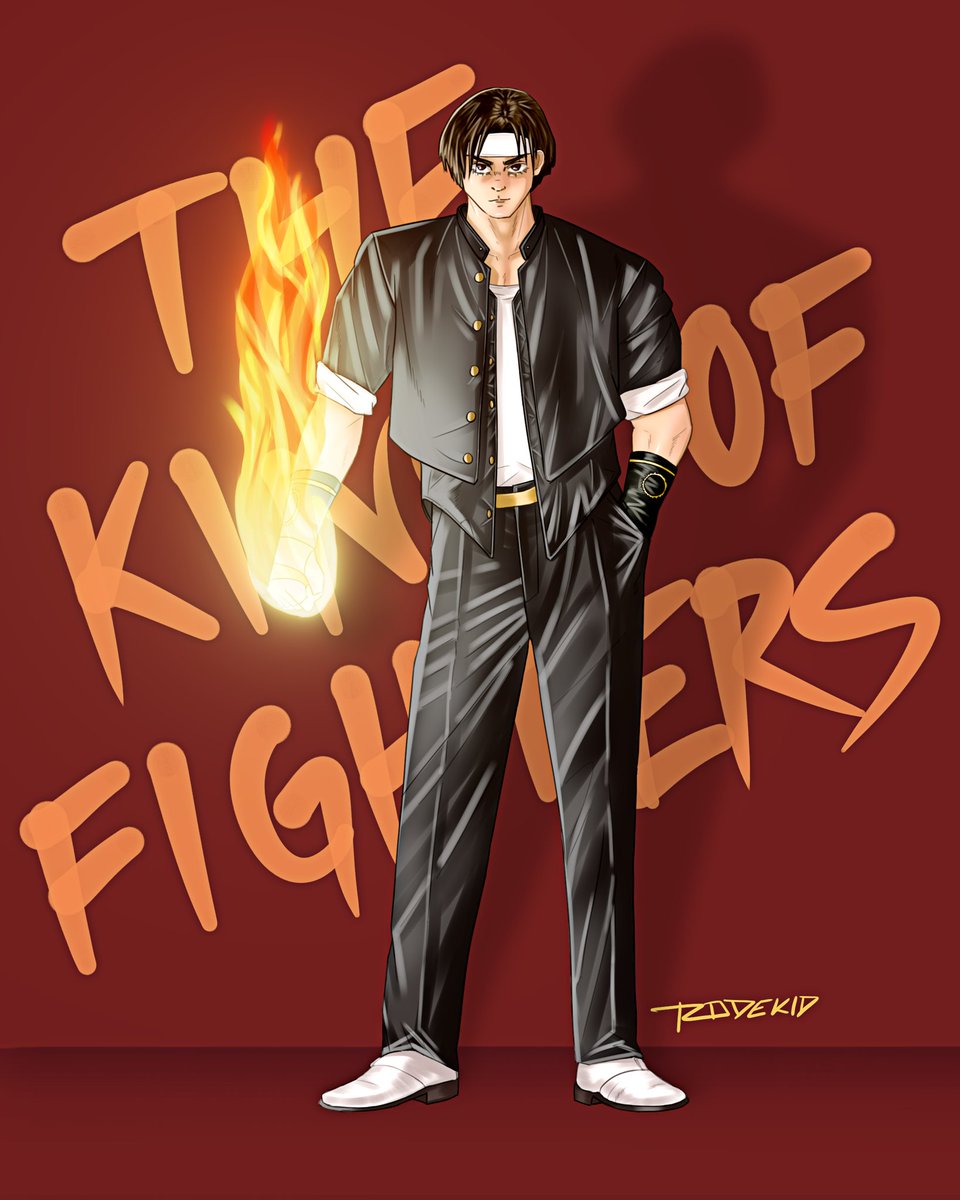 Rodekid's tweet photo. My take on Kyo Kusanagi based on the iconic KoF '96 cover by Shinkiro ^^
#thekingoffighters #illustration https://t.co/aLHv857Vdp