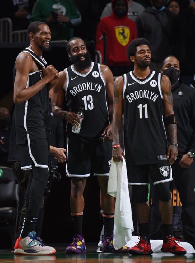 James Harden on when was the last time he felt a team he played for was a Championship contender (before the Cavs)

“Maybe Brooklyn”

(Via <a href="/Spencito_/">𝚂𝚙𝚎𝚗𝚌𝚎𝚛 𝙶𝚎𝚛𝚖𝚊𝚗</a>, h/t <a href="/BGNHoops/">BGN Hoops</a>)