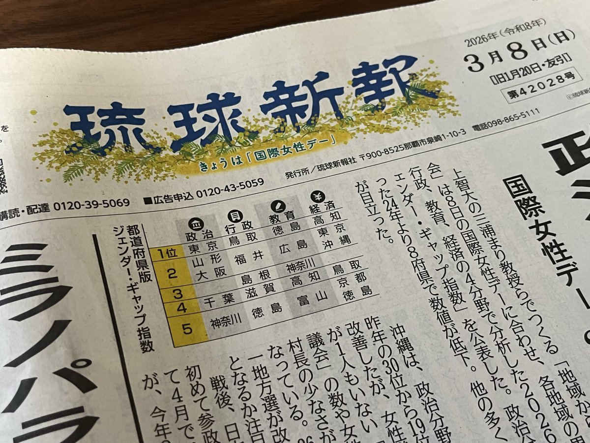 慶田城七瀬（琉球新報） tweet media