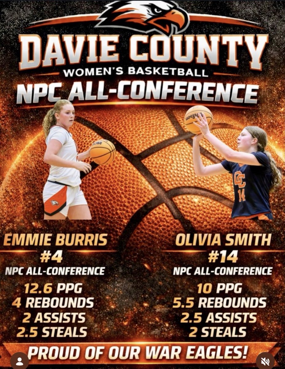 smitty_913's tweet photo. So proud of our girl!  Special thanks to her @DCHSWBB teammates and coaches and her @WSSTEALERS and @Teach_The_Game coaches for their prep and support.  Quite the honor considering the depth of talent in the @NPCSportsNC Conference. https://t.co/V2HGoEtrko