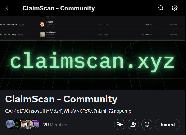 ClaimScan | The Fee Claim Tracking Dashboard tweet media
