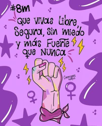 PinillaMila's tweet image. #8Marzo 
#libres
#NiUnaMás 
Juntas estamos siendo el muro de contención contra l fascismo 
Por eso nos quieren calladas y con miedo
Por todas , x las q abrieron l camino ; x las q silenciaron , x las q somos y vendrán
💜