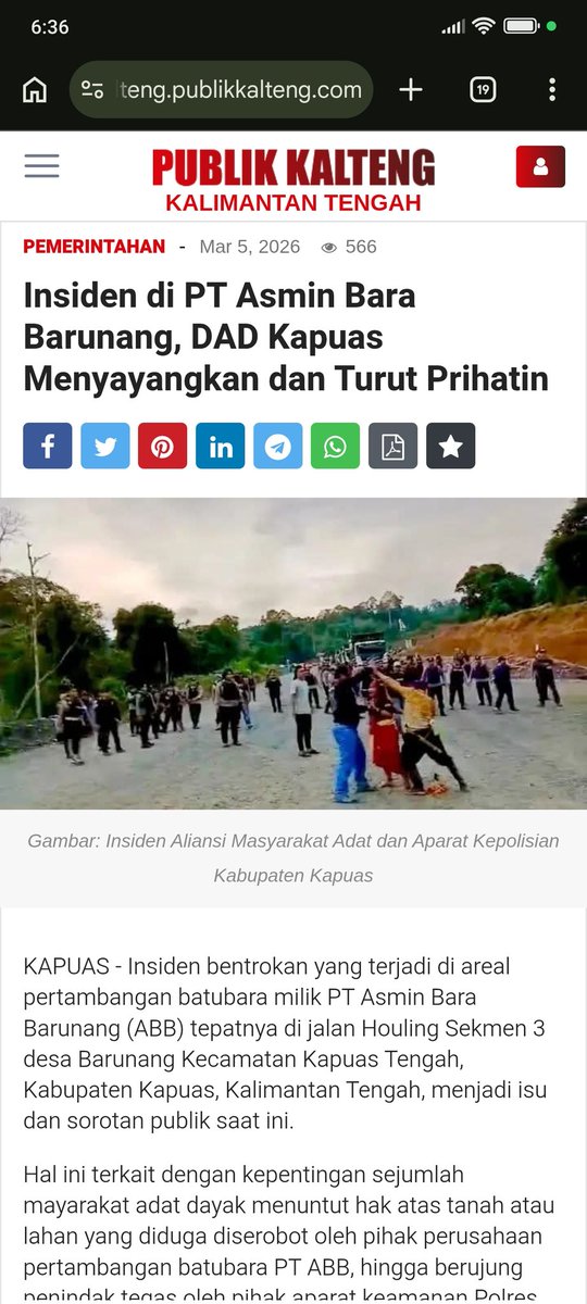 AndreBayuDyk's tweet photo. Insiden di PT Asmin Bara Barunang, DAD Kapuas Menyayangkan dan Turut Prihatin
 https://t.co/jQIGyszkmq https://t.co/vzH1fWDSoS