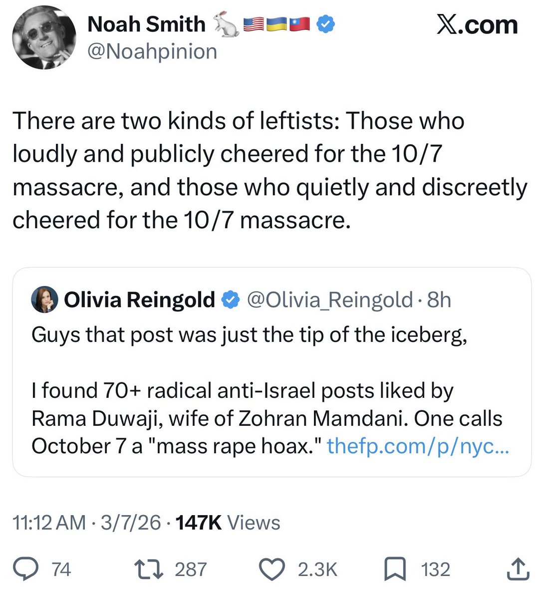 There are two kinds of centrists. Those who loudly and publicly cheered for the Gaza genocide, and those who quietly and discreetly cheered for the Gaza genocide
