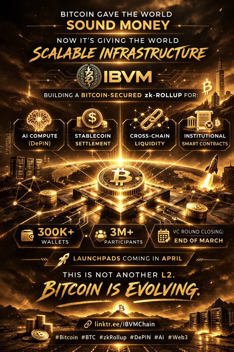 <a href="/Cointelegraph/">Cointelegraph</a> True, 
If Bitcoin jumps $10K and $6B in shorts get wiped, the real question is:
Is the infrastructure ready?
That’s where $IBVM comes in.

➤ Bitcoin Layer-2 scaling
➤ ZK-Rollups + BitVM programmability
➤ DeFi, swaps &amp; lending on #BTC

Big moves bring big adoption.
<a href="/IBVMCHAIN/">IBVM</a>