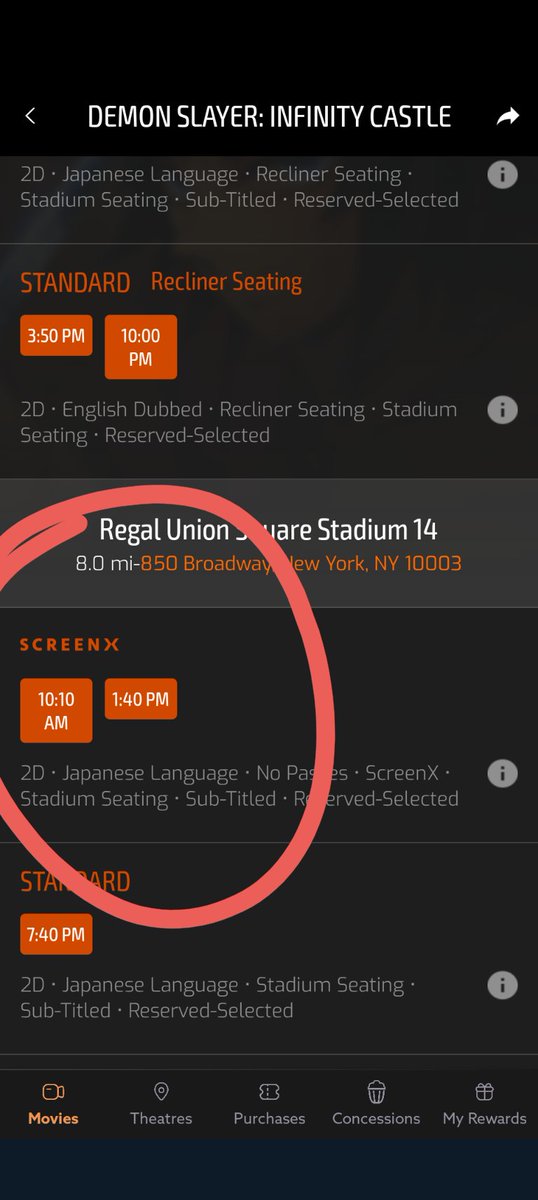 BxTyGuy's tweet photo. @RegalMovies who's the mastermind that came up with these show times? 😑Unbelievable. https://t.co/oJyuo9sRj7