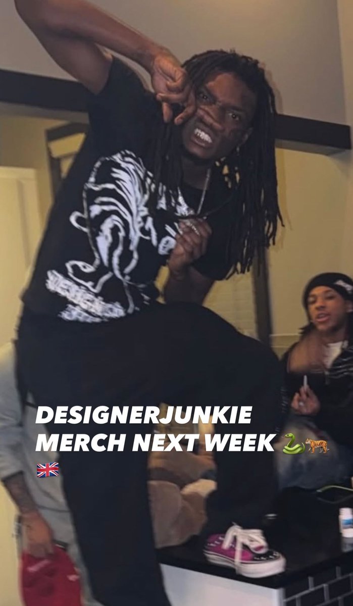 Sk8star will be releasing Designer Junkie merch next week 👀🛍️