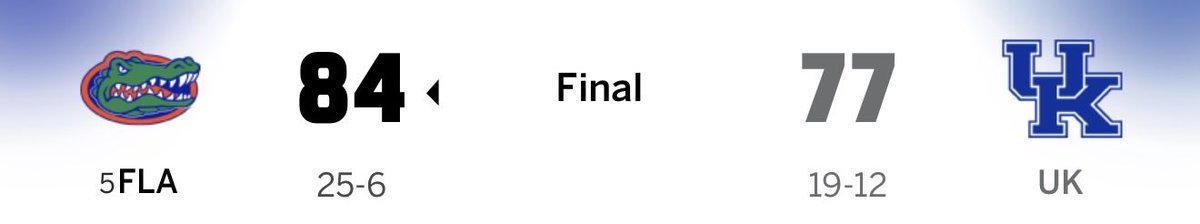 saltyfan's tweet photo. Gator Boys Stay Hot!!! Finishes off the regular season with a win in enemy territory at Rupp Arena against the Kentucky Wildcats. 

#Gators #Florida #BBN #Golden #Rupp https://t.co/TWjglxEq3x
