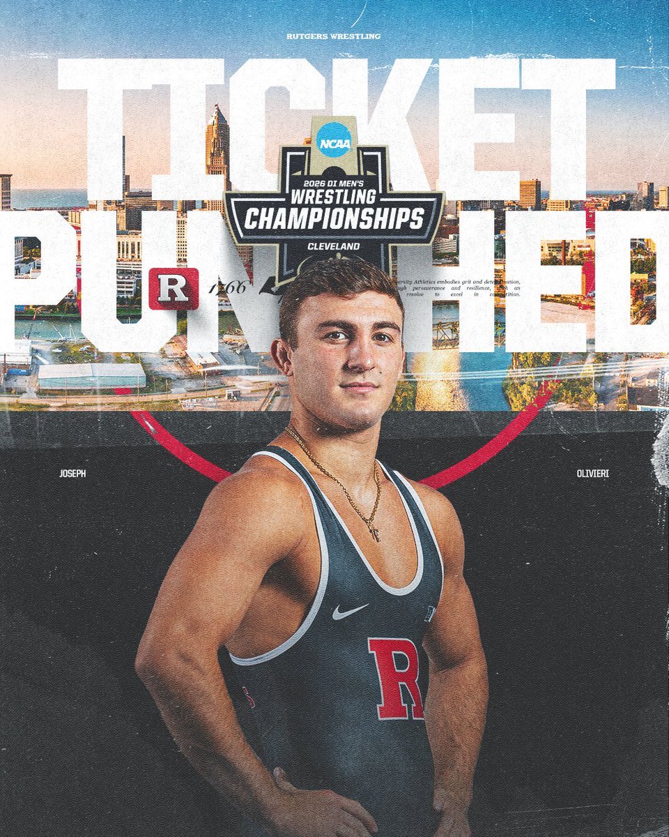 CLEVELAND BOUND!

141 | (10) Joseph Olivieri is heading to the <a href="/NCAAWrestling/">NCAA Men's Wrestling</a> Championships for the third time in his career thanks to a 4-2 decision over (6) Braeden Davis (PSU)!

#RelentlessPursuit | #GoRU
