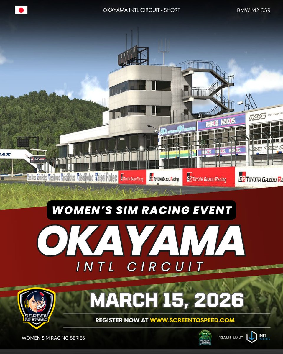 init_esports's tweet photo. This iconic circuit is known for its technical corners and precision racing—the perfect stage for drivers looking to prove their speed and racecraft.

Secure your spot on the grid. 
Register now: https://t.co/dM2BdINr4k

#simracing #esports #screentospeed https://t.co/PQLEJPtx4P