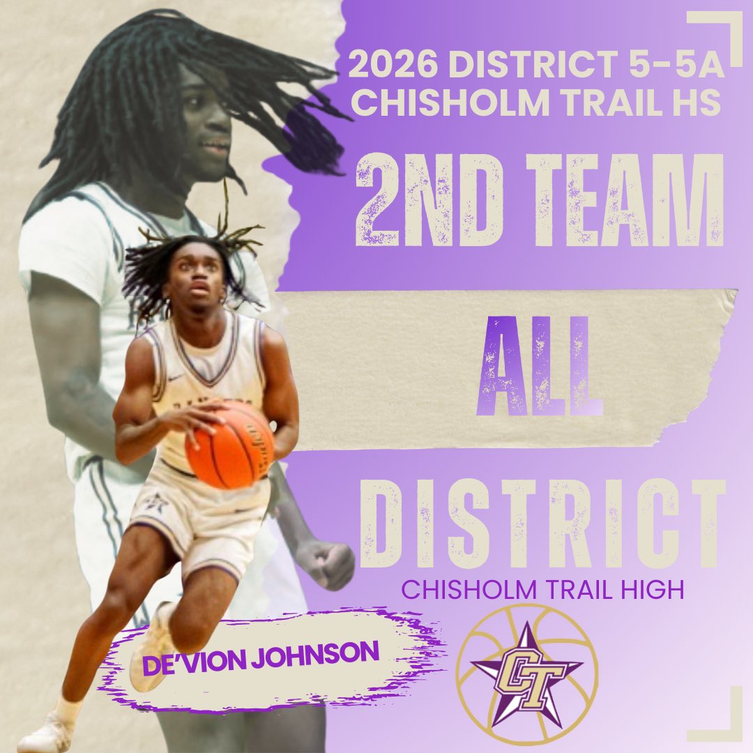 CTHS_Hoops's tweet image. @ChisholmTrailHS @emsisdathletics Congratulations to our own De’vion Johnson for being selected  25-26 District 5-5A 2nd Team All-District!!  #TFB #Back2Work

@hoopinsider @GASOMass @TexasHoopsGASO  @dfwvarsity