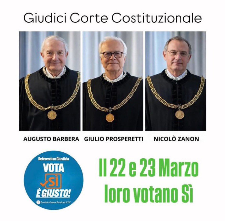 <a href="/DolceMaty/">CinqueStelle🌟</a> <a href="/MassimoDel20481/">Massimo Del Moro</a> Forse - i migliori giuristi e costituzionalisti italiani - se ne intendono un po’ di più di cantanti, influencer, nani e ballerine: