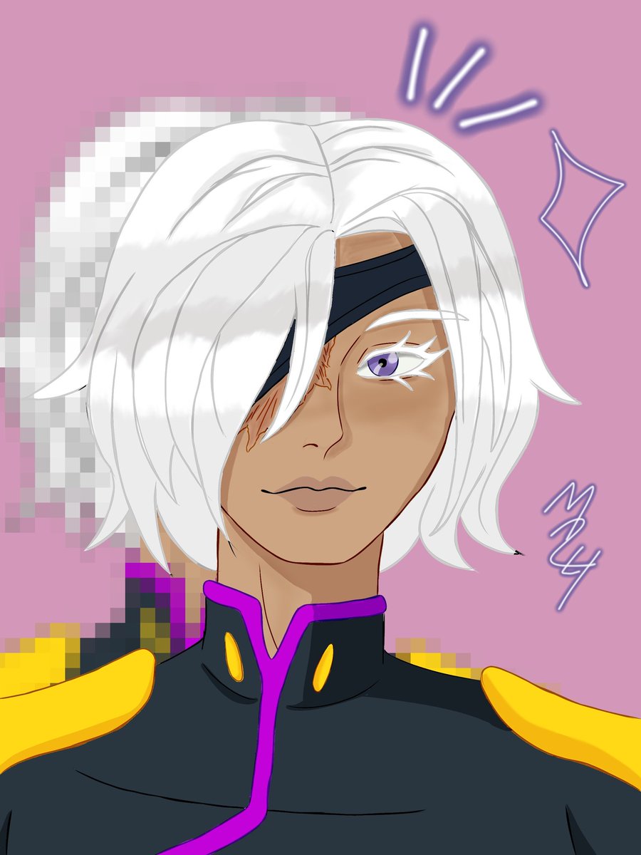 Mask_art_24's tweet photo. Un poco de color para el feed. 💜 Me encanta cómo resaltan los ojos púrpuras con el contraste del cabello blanco. ¿Qué les parece el diseño?
#DigitalArt #OriginalCharacter #ArtistOnTwitter https://t.co/PIoGUgLL1s