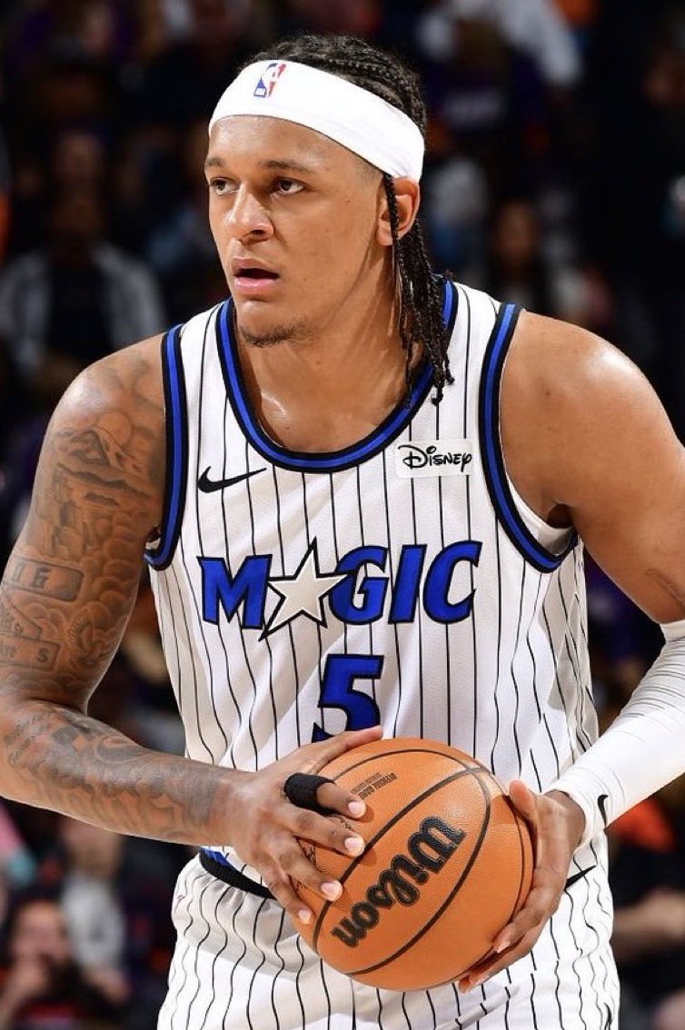 TheHoopCentral's tweet photo. Paolo Banchero over the last 9 games:

25.4 PPG
9.7 RPG
6.0 APG
48.5% FG
36.9 MPG

Don’t sleep on Paolo. 🔥🔥 https://t.co/66ME1Vg7mc