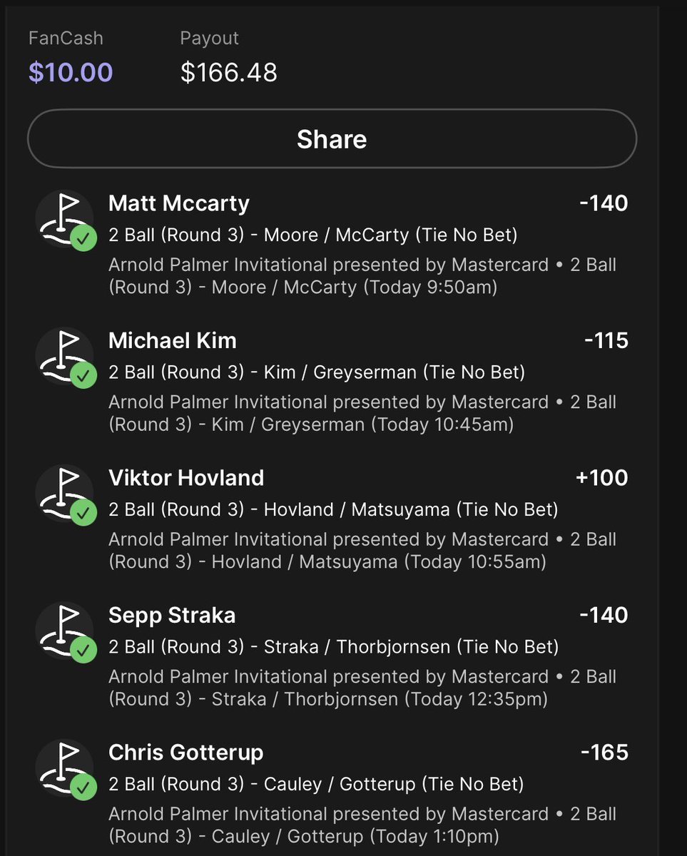 Golf Bets tweet media