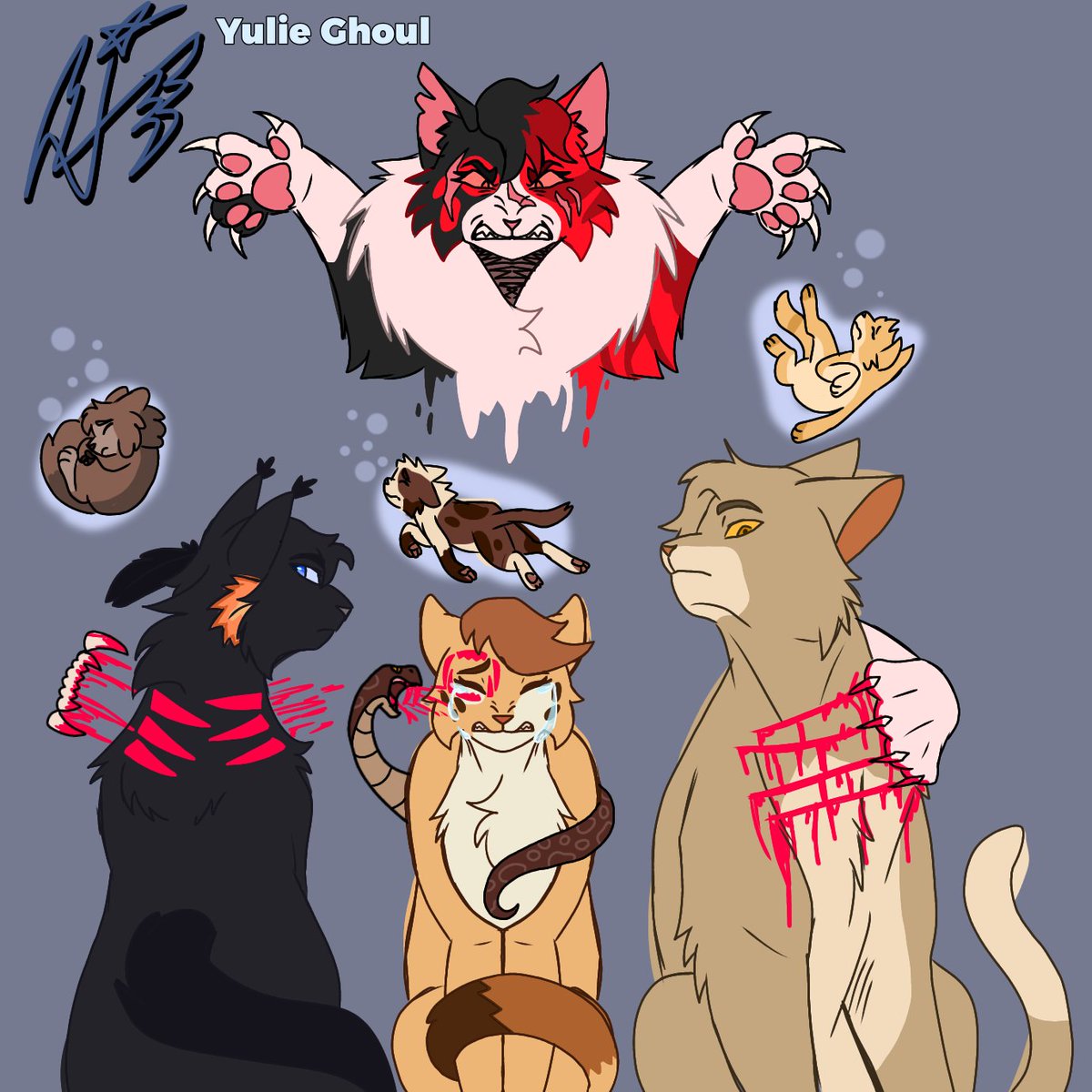 YulieGhoul's tweet photo. "Are you man enough to take the blame for this?"
#warriorcats #MapleshadesVangeance #Mapleshade #Ravenwing #Frecklewish #Appledusk https://t.co/NCdBbuZiXj