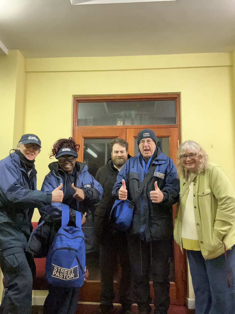 Willscribe's tweet photo. #Stafford @StreetPastors Team out tonight #listening #careing #Helping  🙏 https://t.co/vRW8k2K64B