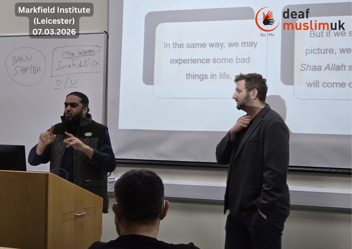 Deaf Muslim UK tweet media
