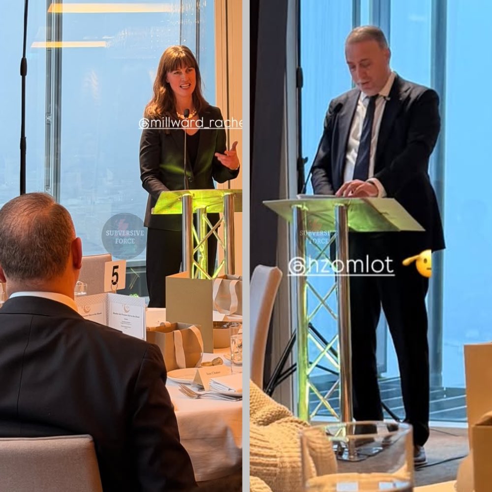 🚨Congratulations to Green Party deputy co-leader Rachel Millward on her latest submission to the Muslim cause. No millionaires in the Green Party, but Iftar at The Shard with questionable charity Muslim Aid? “Oh yes please, that’s a bit of me!” Joined by racist Palestinian
