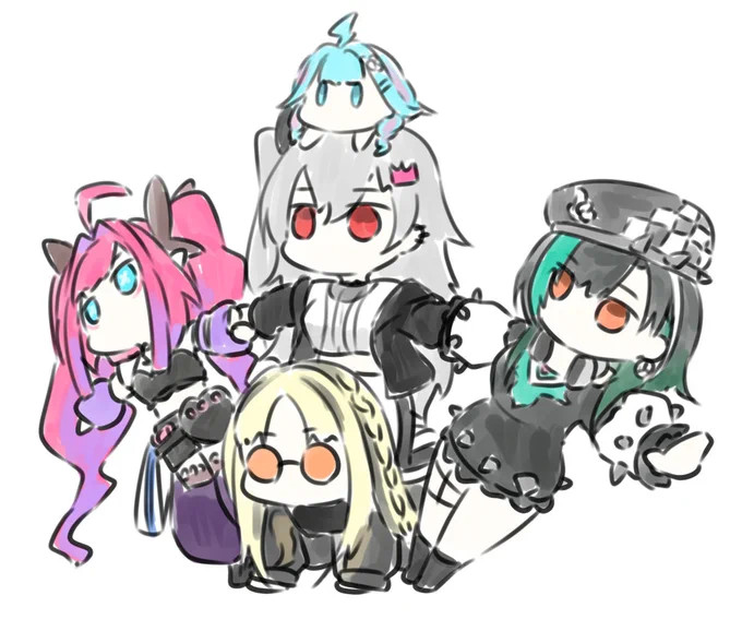 あれ……?そういえば合体は……? #リオナート #ニコたん描いたん #すくすく枢 #もはやちはや #ヴィヴィメイク #FLOWGLOW #hololiveEXPOfes2026_DAY2