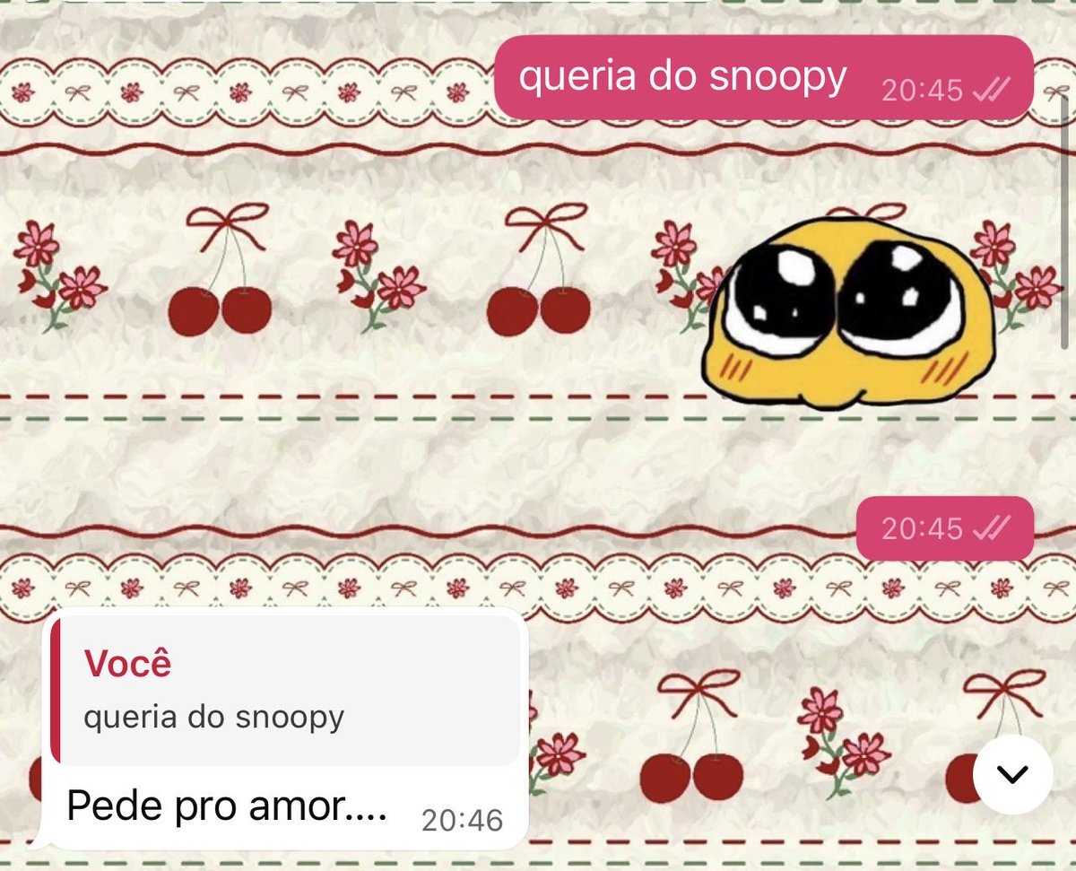 minha mae disse isso.