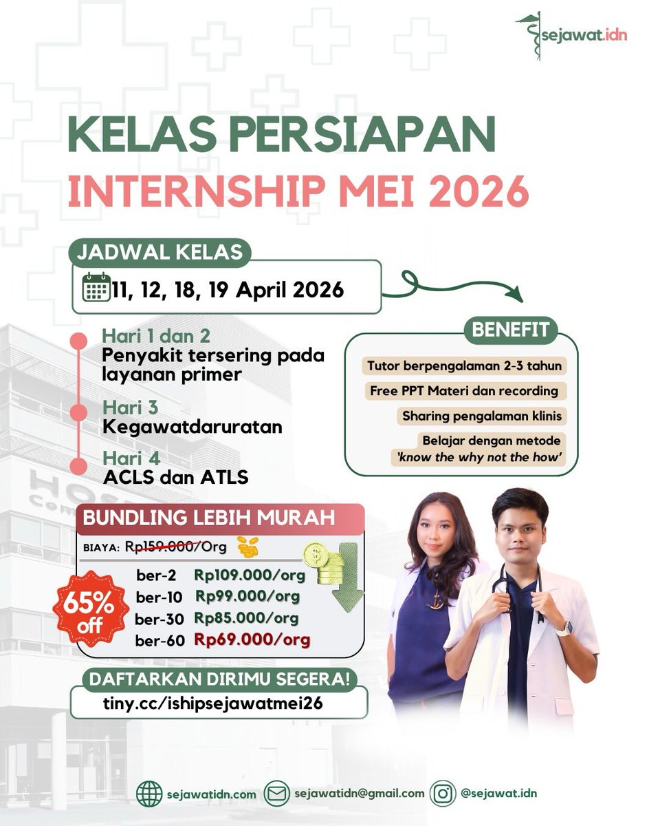sejawat_idn's tweet photo. Halo, Sobat Minjaw!๐ฅฐ
Saat ada pasien datang dengan retensi urin akut, sebagai dokter IGD harus melakukan apa yaa? ๐ง
Yuk coba jawab soal diatas dan tuliskan jawaban kamu di kolom komentar!๐โ๐ป
#iship #bimbelkedokteran #mahasiswakedokteran #fkui #fkugm #fkuph https://t.co/P86NqSCwgG