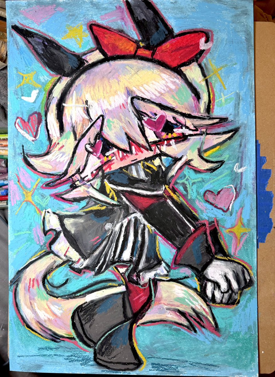 tiger_loach's tweet photo. quick curren chan oil pastels 🫶
#umamusume #currenchan https://t.co/5r1dasFxIO