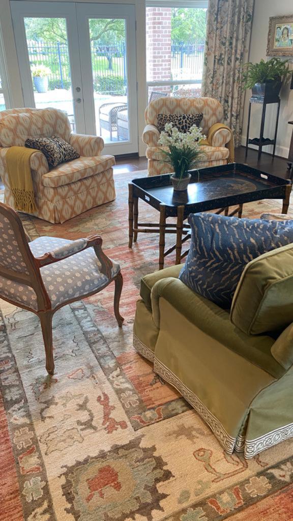 Handwoven wool rug in soft CREAM, RUST, SAGE GREEN, and WARM GRAY with a relaxed vintage pattern. Brings warmth, texture, and an easy layered look to comfortable living spaces. #TurkishRugCo #OrientalRugs #DesignerRugs #HandKnottedRugs #OneOfAKindRugs #TurkishRugs #OushakRugs