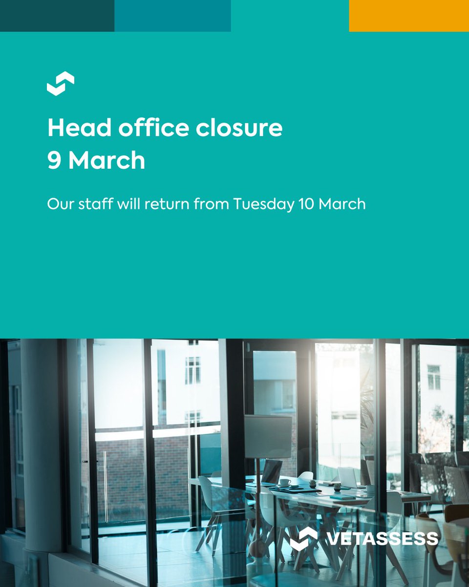 VETASSESS tweet media