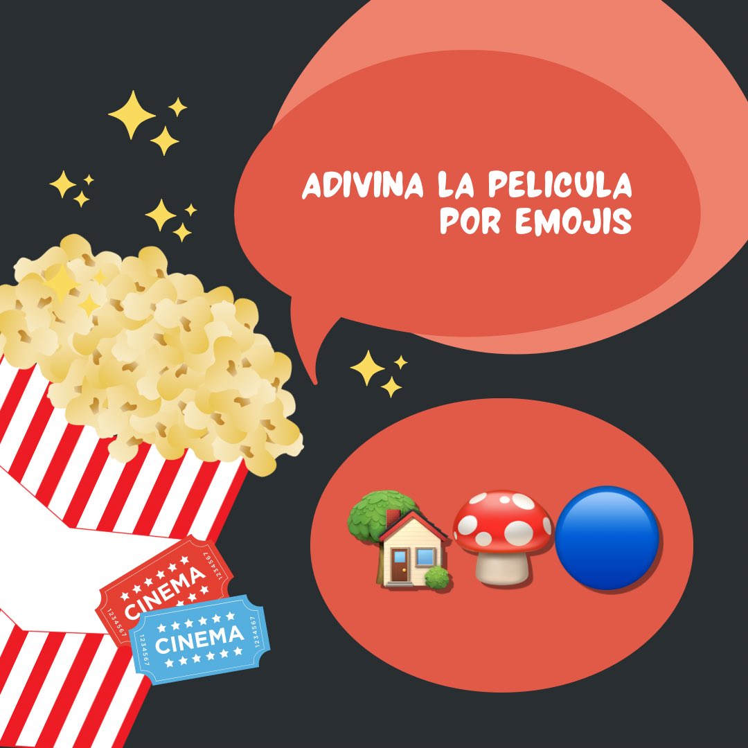 #1❤️ 
🎥 ADIVINA LA PELÍCULA POR EMOJIS 

🍿 Comenta el nombre de la película 
🍿 Adjunta tu captura de tu reproducción en Spotify donde se vea la hora. 

⏰ A las 6:20PM dirígete a <a href="/stmarlaras/">stmarlaras</a> para el siguiente hilo.
🔗 open.spotify.com/playlist/117am…