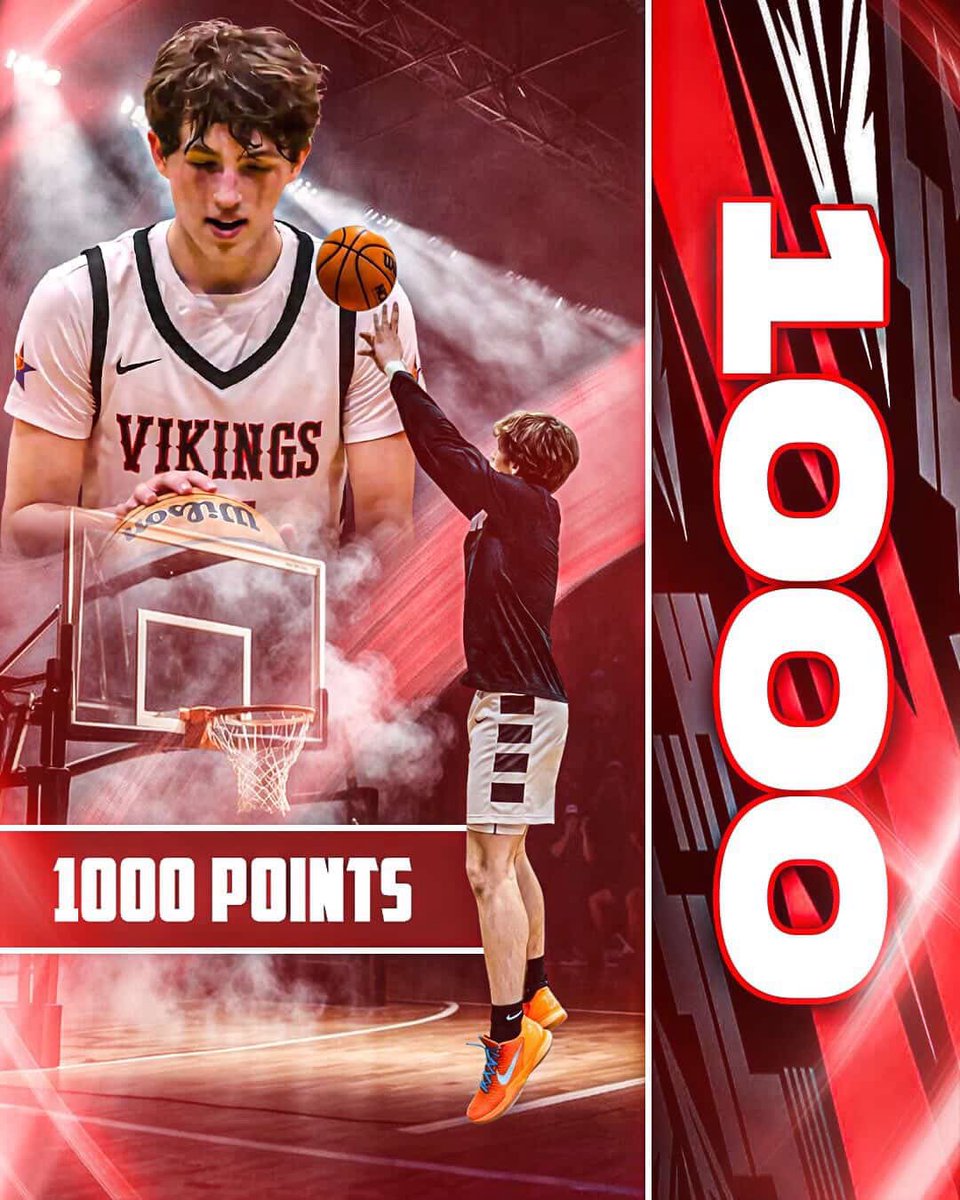 cadenours12's tweet photo. Extremely blessed to reach 1,000 career points. Thank you to my teammates for helping me reach this milestone! @mosesk225 @HankampScott @scottwstrode @JKendallCTN @jacketscougars @Coach_Heare_PHS @BlueChipsNation @bballcoachHoff @PrepHoops_WV @WvReignHoops https://t.co/KI2XzIfO71